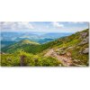 Foto obraz fotografie na skle zelené pahorky 100x50 cm