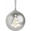 BigBen Reproduktor Bluetooth reproduktor BigBen XMASBALLSILV svítící vánoční ozdoba stříbrná