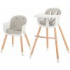 KINDERKRAFT Stolička jedálenská Sienna grey