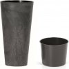 Kvetináč Prosperplast TUBUS SLIM BETON EFFECT antracit 30 cm