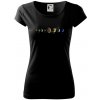 Planéty podľa vzdialenosti od slnka Anglicky - Dámske tričko Pure - S ( Čierna )