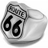 Bikerský prsteň z chirurgickej ocele ROUTE 66 - 62 (US 10)