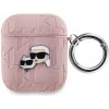 Karl Lagerfeld PU Embossed Karl and Choupette Heads Puzdro na AirPods 1/2 KLA2PGKCPP