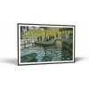 Claude Monet Claude Monet - La Grenouillère | Obraz Vintessia v ráme Rozmery obdĺžnik: 50x75, Rám: Čierny matný-alu