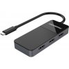 PremiumCord USB-C/3x HDMI 2.0 redukce černá (ku31hdmi11)