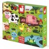 Janod Dotykové puzzle - Zvieratká na farme s textúrou