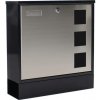 Rottner Poštová schránka Design Mailbox, nerez/čierna