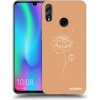 Picasee silikónový čierny obal pre Honor 10 Lite - Peonies