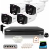 DAHUA IP monitorovacia sada 4 8Mpx dome kamier