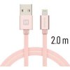 Swissten 71523305 USB / Lightning, 2m, růžovo-zlatý