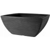 Nohel Garden Žardinka TROPEA plastová d60x27cm Barva: Antracit, Rozměry: 52x52x25cm