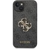 Púzdro Guess PU 4G Metal Logo iPhone 14 Plus sivé