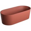 Omnires OVO M+ OVOWWTE Vaňa voľne stojaca 160x75cm, liaty mramor, terracotta
