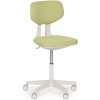 Pracovná stolička BEN, mäkké kolieska, zelená