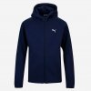 Puma chlapčenská mikina so zipsom a kapucňou tmavomodrá