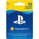 PlayStation Plus členstvo 12 mesiacov CZ