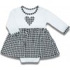 Dojčenské šatôčky-body s dlhým rukávom Nicol Viki 86 (12-18m)