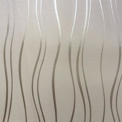 Vliesové tapety na stenu 0993260, nepravidelné vlnovky strieborné na bielom podklade, rozmer 10,05 m x 0,53 m, P+S International