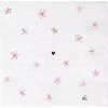 Bastion Collections Papierové obrúsky White / Little flowers rose 20 ks
