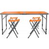 Aga Kempingový skladací set Oranžový