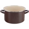 Smaltovaný hrnec Orion BROWN Lem 8 l