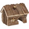 FLAMINGO domček HOUSE GRITTY WOOD S 14,5 x 11 x 11,5 cm
