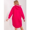Mikinové šaty RV-TU-9224.95P Relevance ružová tmavo