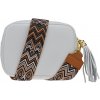 NovaKabelka.sk Bala Bianca s prídavným popruhom VI kožená talianska crossbody kabelka biela
