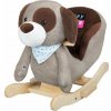 PlayTo Hojdacia hračka s melódiou psík sivo-hnedý