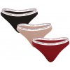 3PACK Dámske tangá Tommy Hilfiger viacfarebné (UW0UW04894 0R3) M