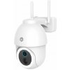 NEDIS IP kamera / vonkajšia / nabíjateľná / PTZ / Wi-Fi / 3Mpix / IP65 / USB-C / Reflektor / detekcia pohybu / nočné videnie 10m / biela