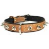 COLLAR Kožený obojok SOFT s ostňami