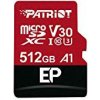 512GB microSDXC Patriot V30 A1, class 10 U3 100/80MB/s + adaptér PEF512GEP31MCX
