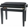 GEWA Piano bench GEWA Piano Deluxe Black matt Black cover