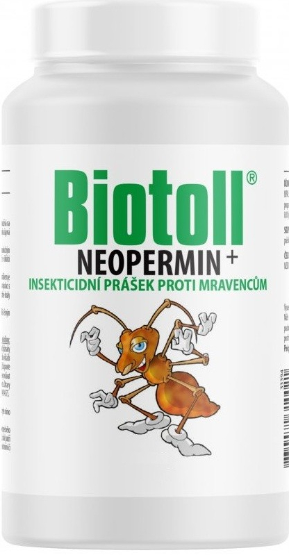 Biotoll Neopermin + insekticídny prášok proti mravcom s dlhodobým účinkom 300 g