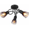 GLOBO 54312-3D SATELLA stropné svietidlo D380mm 3xE14 čierna matná, dymová