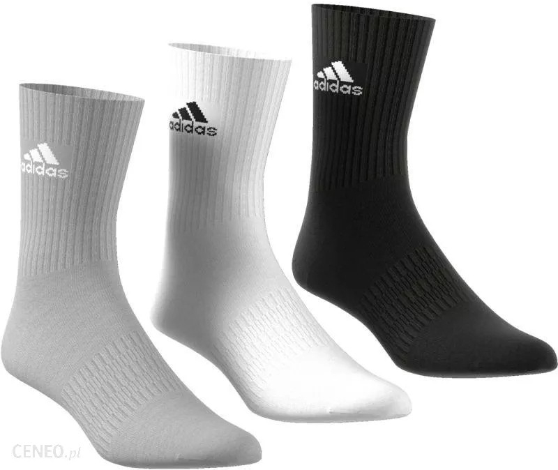 adidas ponožky Cush Crew Grey/White/Black 3 páry - Heureka.sk