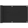 vidaXL Tieniaca plachta na balkón z HDPE 75x500 cm antracitová 310838