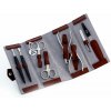 ALPEN Manicure set leather scroll 8 pcs burgundy
