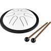 NINO Percussion Mini Melody Steel Tongue Drum White
