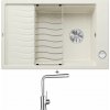 Blanco ELON XL 6 S biela soft + excentrické ovládanie + Blanco MILA chróm 519414