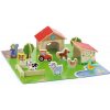 Viga Detské drevené 3D puzzle Farma 40x40x12 plnofarebný motív