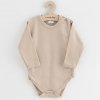 Dojčenské celorozopínacie body New Baby Classic II svetlo béžové, 56 (0-3m)
