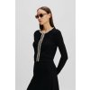 SVETER KARL LAGERFELD CLASSIC PEARL KNIT CARDIGAN BLACK