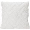 Home Styling Collection Bílý polštář všívaná bavlna 45x45