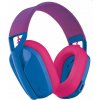 Logitech G435 LIGHTSPEED - bezdrôtové herné slúchadlá - modrámalinová 981-001062
