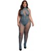 Le Desir Bodystocking Queen Size kabaretka a čipka