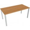 HOBIS Pracovný stôl Uni, 160x75,5x80 cm, jelša/sivá