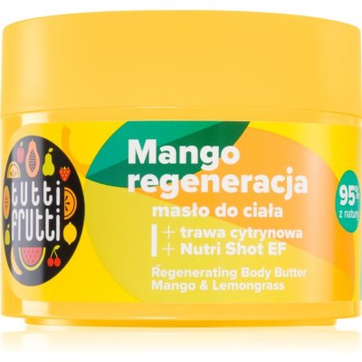 Farmona, Tutti Frutti regeneračné telové maslo Mango a citrónová tráva + Nutri Shot EF 200 ml