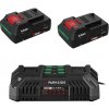 Parkside Performance® Smart akumulátor 20 V/4 Ah Papp 204 A1, 2 kusy + Dvojitá nabíjačka na akumulátor 20 V/4,5 A (800013135)